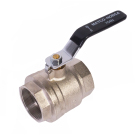 Image of 754N Ball Valve - Full Port, Forged Brass, Nickle Plated