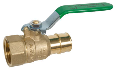 Image of 754PXCEFLF Lead Free FNPT x Cold Expansion F1960 PEX Ball Valve - Full Port, Forged Brass